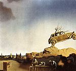 Salvador Dali Apparition of the Town of Delft painting
